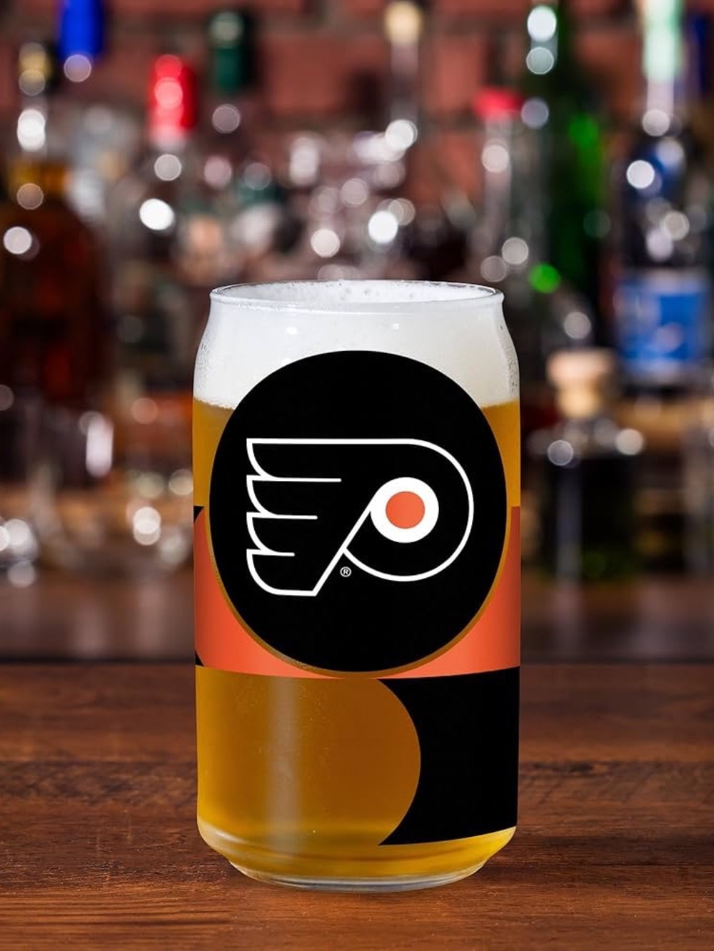 NWT Rico Industries NHL Hockey Standard 16-oz Can Shaped Glass Phila Flyers